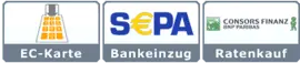 Zahlungsart EC-Karte, Bankeinzug, Finanzierung (Ratenkauf)