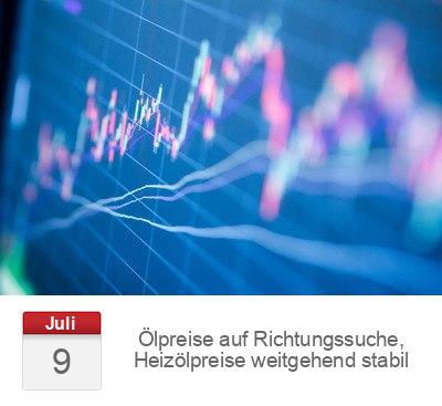 Ölpreise auf Richtungssuche, Heizölpreise weitgehend stabil