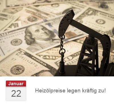 Heizölpreise legen kräftig zu!