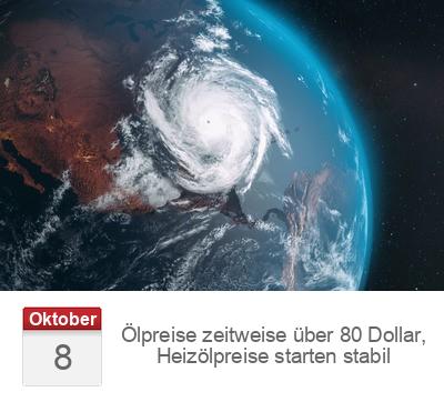 Ölpreise zeitweise über 80 Dollar, Heizölpreise starten stabil