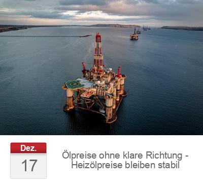Ölpreise ohne klare Richtung - Heizölpreise bleiben stabil