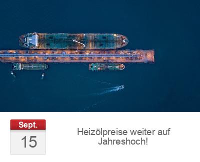 Heizölpreise weiter auf Jahreshoch!