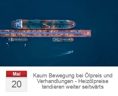 Kaum Bewegung bei Ölpreis und Verhandlungen - Heizölpreise tendieren weiter seitwärts