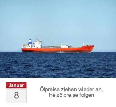 Ölpreise ziehen wieder an, Heizölpreise folgen