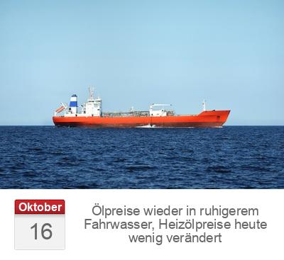 Ölpreise wieder in ruhigerem Fahrwasser, Heizölpreise heute wenig verändert