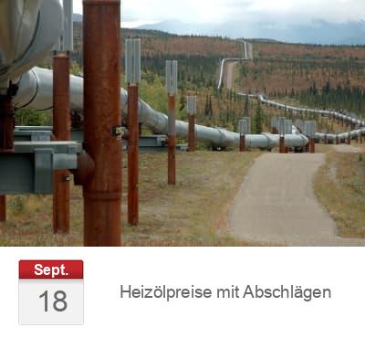 Heizölpreise mit Abschlägen