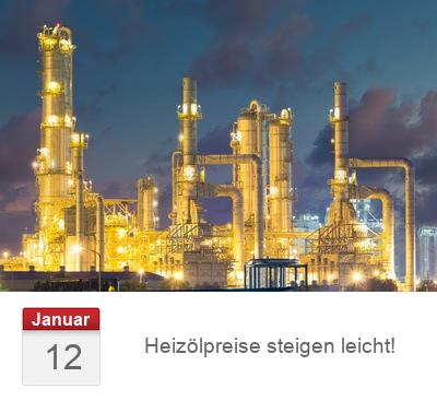 Heizölpreise steigen leicht!