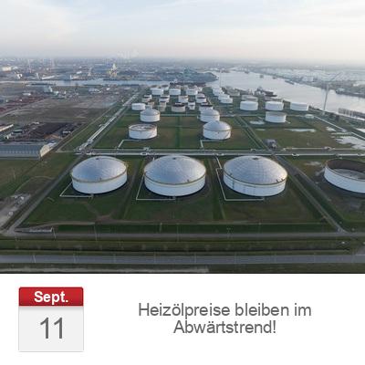 Heizölpreise bleiben im Abwärtstrend!