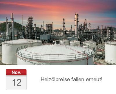 Heizölpreise fallen erneut! 
