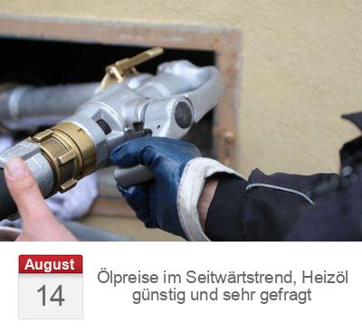 Ölpreise im Seitwärtstrend, Heizöl günstig und sehr gefragt