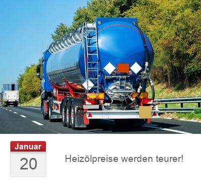  Heizölpreise werden teurer!